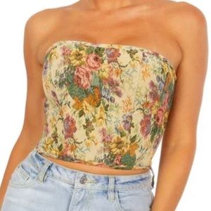 Floral Strapless Camisole